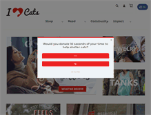 Tablet Screenshot of iheartcats.com
